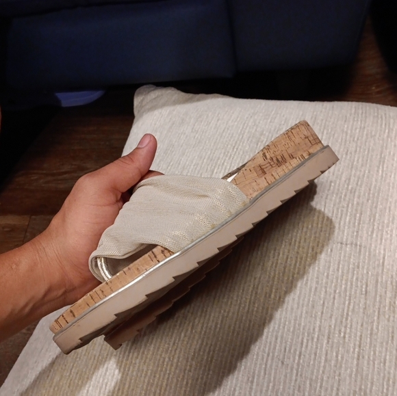 Donald Pliner Caity Stretch Fabric Platform Wedge Sandals US 8 M - Picture 4 of 5